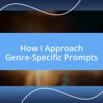 How I Approach Genre-Specific Prompts