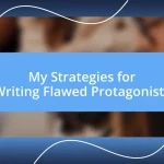 My Strategies for Writing Flawed Protagonists